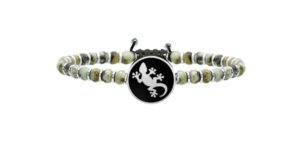 Bracciale turchese e acciaio 316L - immagine 1