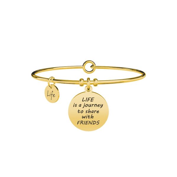 Bracciale in acciaio 316L e Pvd Gold - immagine 1