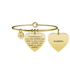 Bracciale in acciaio 316L e Pvd Gold