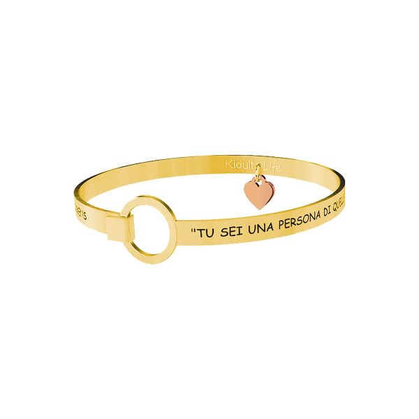 Bracciale in acciaio 316L e Pvd Gold - immagine 1