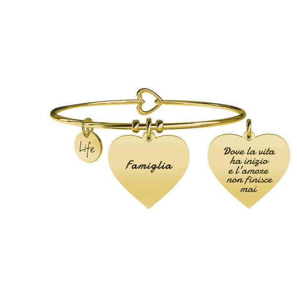 Bracciale in acciaio 316L e Pvd Gold - immagine 1