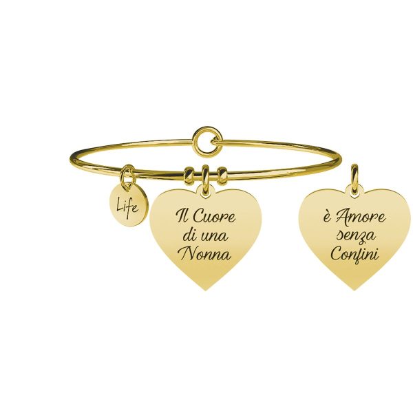 Bracciale in acciaio 316L e Pvd Gold - immagine 1