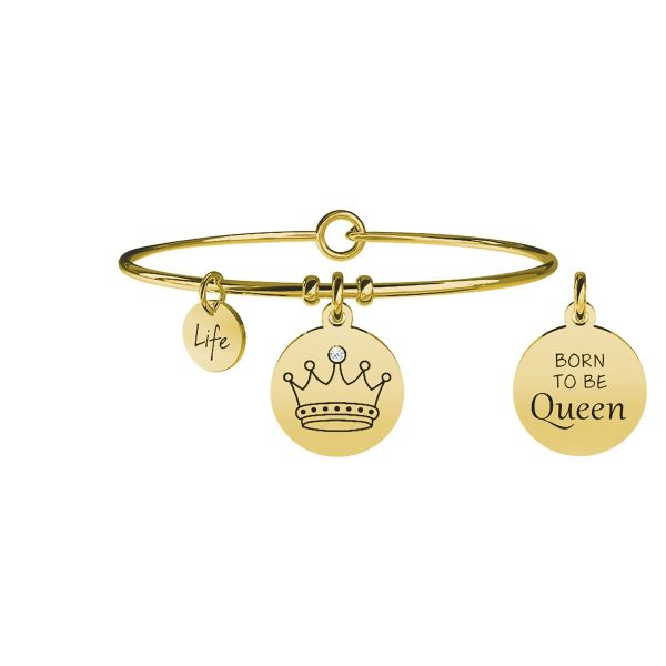 Bracciale in acciaio 316L e Pvd Gold - immagine 1