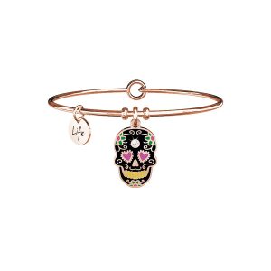 Bracciale in acciaio 316L e Pvd Rosé
