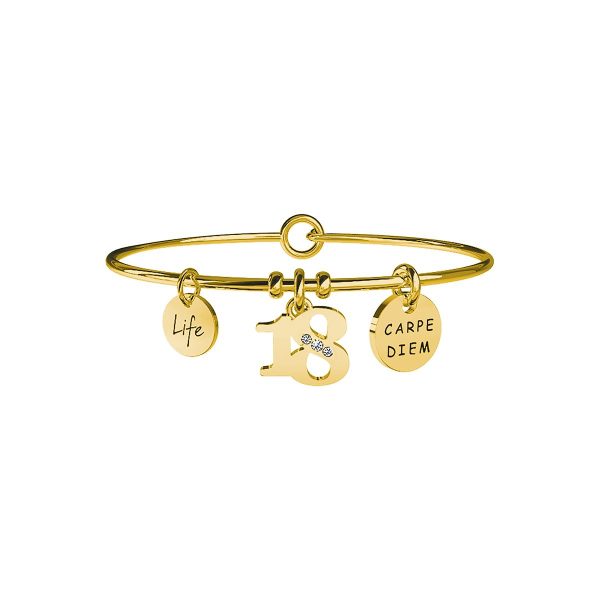 Bracciale in acciaio 316L e Pvd Gold - immagine 1