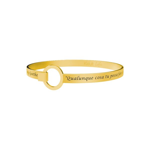 Bracciale in acciaio 316L e Pvd Gold - immagine 1