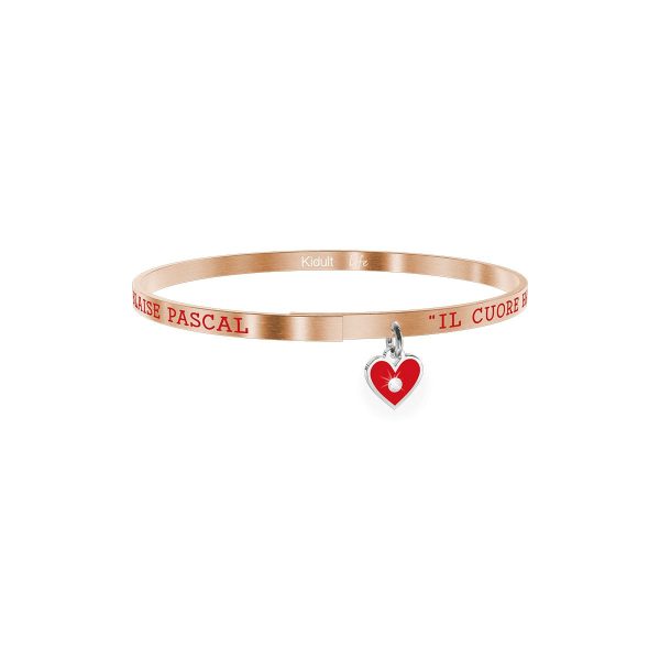 Bracciale in acciaio 316L e Pvd Rosé - immagine 1
