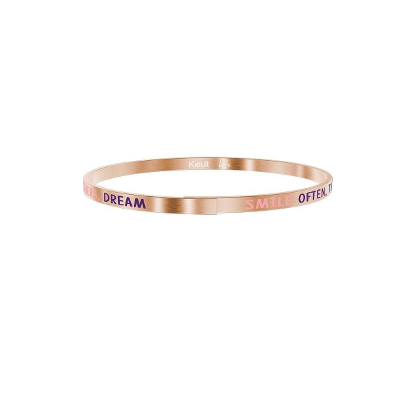 Bracciale in acciaio 316L e Pvd Rosé - immagine 1