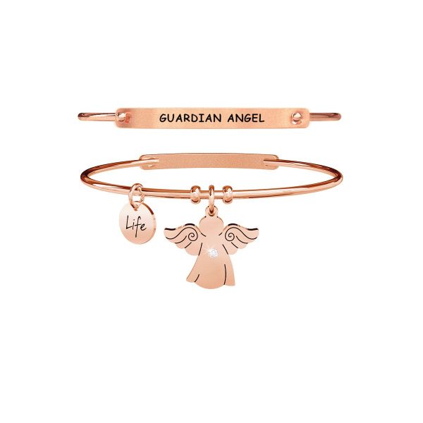 Bracciale in acciaio 316L e Pvd Rosé - immagine 1
