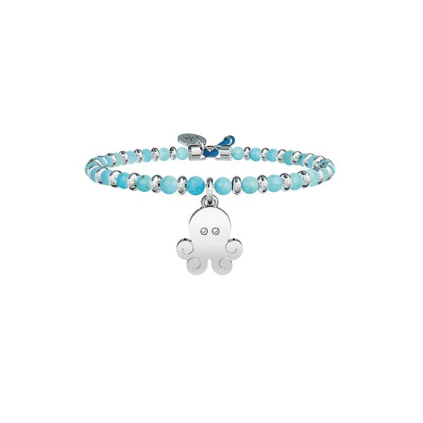 Bracciale turchese e acciaio 316L - immagine 1