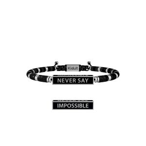 Bracciale turchese nero e acciaio 316L