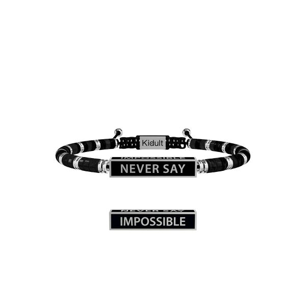 Bracciale turchese nero e acciaio 316L - immagine 1