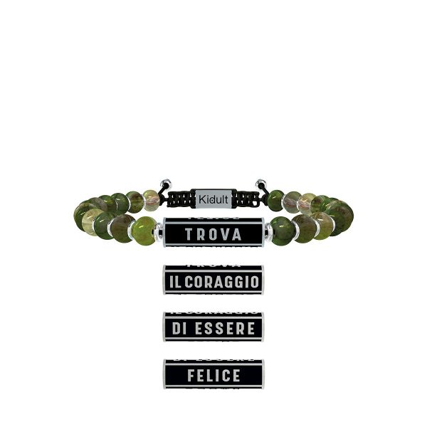 Bracciale diaspro e acciaio 316L - immagine 1