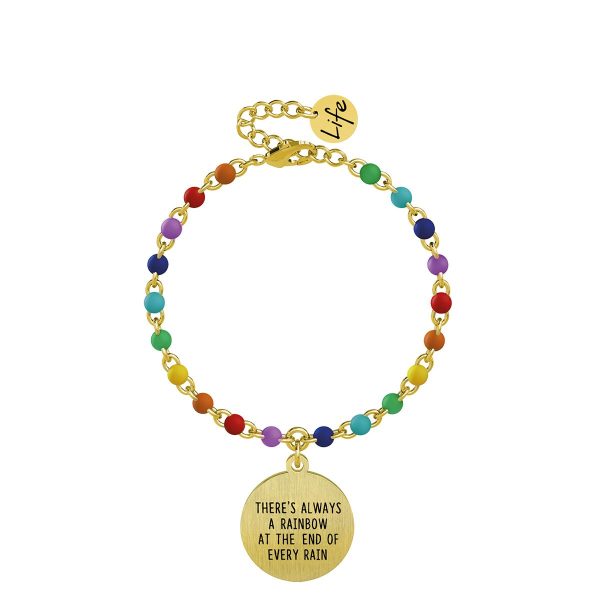 Bracciale in acciaio 316L e Pvd Gold - immagine 1