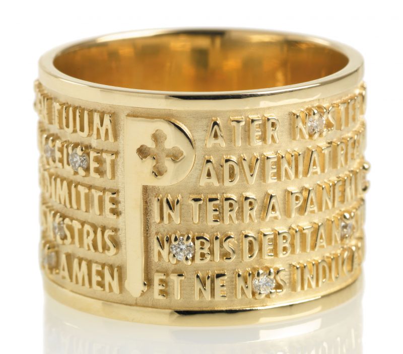 ORIGLA7B0G0 ANELLO PATER LATINO MIS. 32 - immagine 1