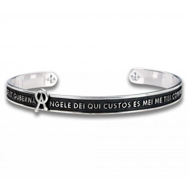 BRACCIALE ANGELO in ARGENTO BRUNITO - immagine 1